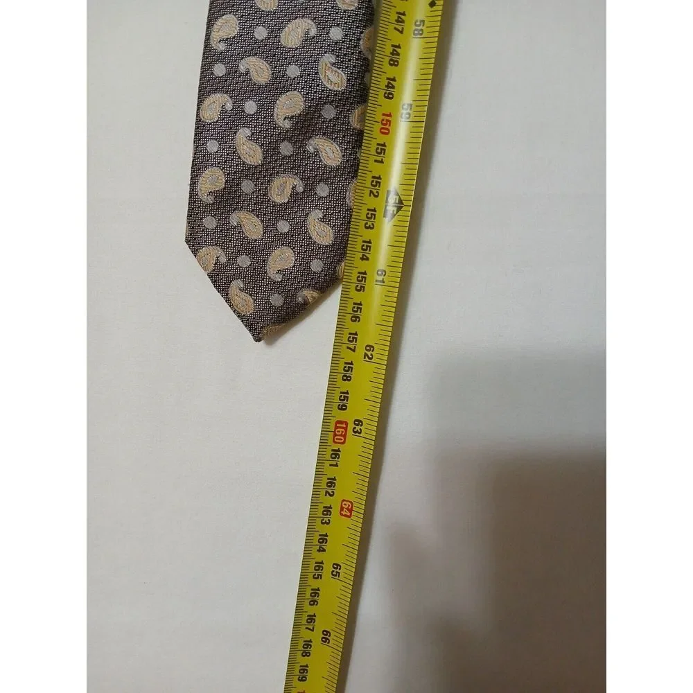 IMANI UOMO MULTICOLOR PAISLEY STYLE EMBROIDERED SILK TOUCH NECK TIE - 62